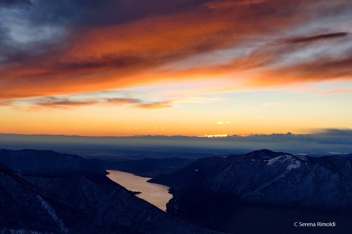 Monte San Primo: magnifico tramonto dalla vetta