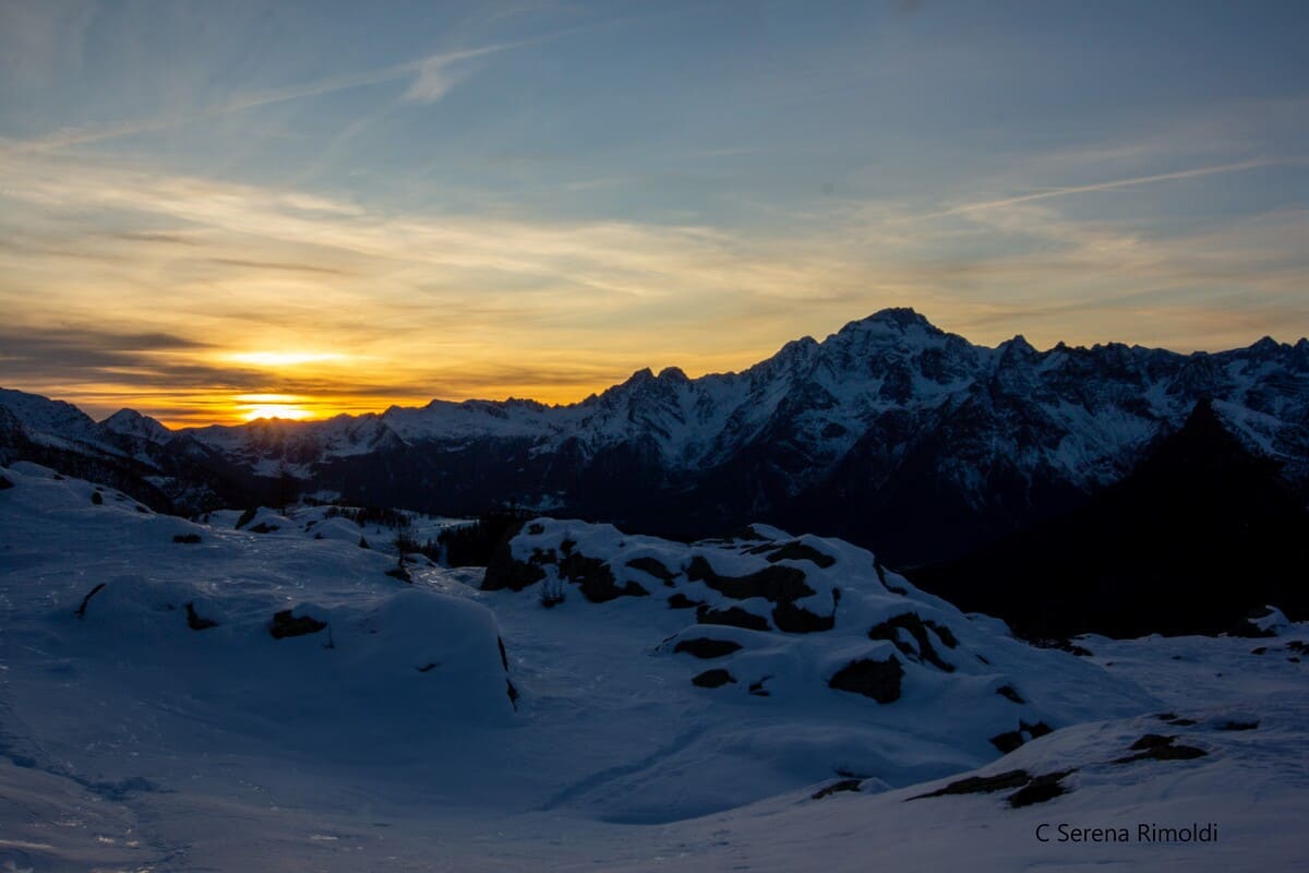 5 cose da non perdere in Valmalenco: il tramonto sul Disgrazia dal Rifugio Cristina