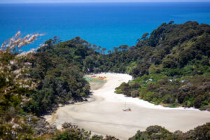 Le bianche spiagge dell'Abel Tasman National Park in Nuova Zelanda